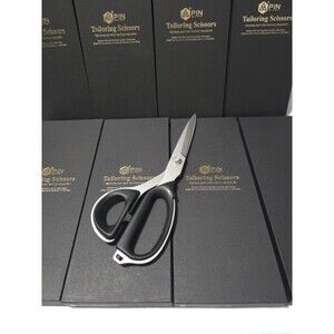 PIN PIN-7250 Dressmaker 10" Scissors Stainless Steel Bent-Handle Straight Cut
